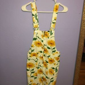 sunflower overall dress